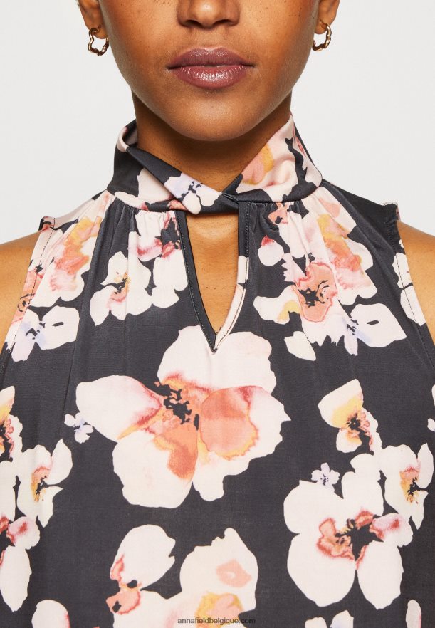 femmes haut noir/rose Anna FieldNHH26B428