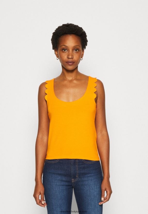 femmes haut orange Anna FieldNHH26B393