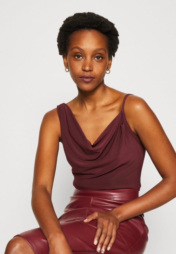 femmes haut rouge foncé Anna FieldNHH26B417