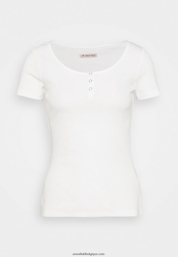 femmes t-shirt basique blanc Anna FieldNHH26B238