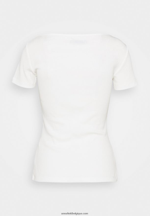 femmes t-shirt basique blanc Anna FieldNHH26B238
