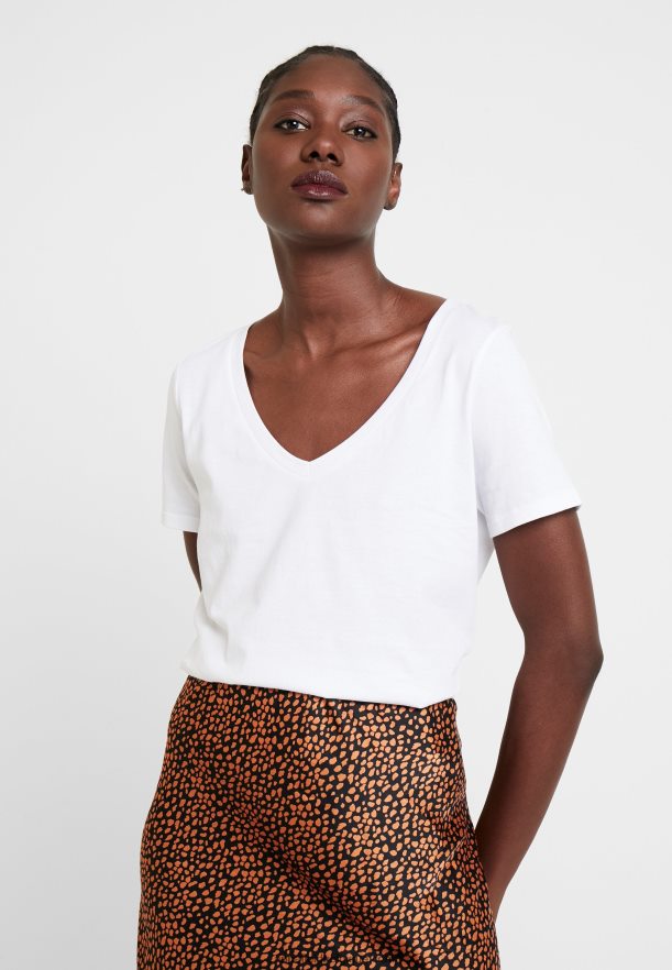 femmes t-shirt basique blanc Anna FieldNHH26B247