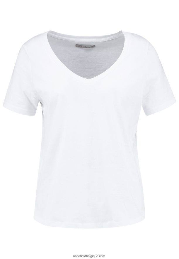 femmes t-shirt basique blanc Anna FieldNHH26B247