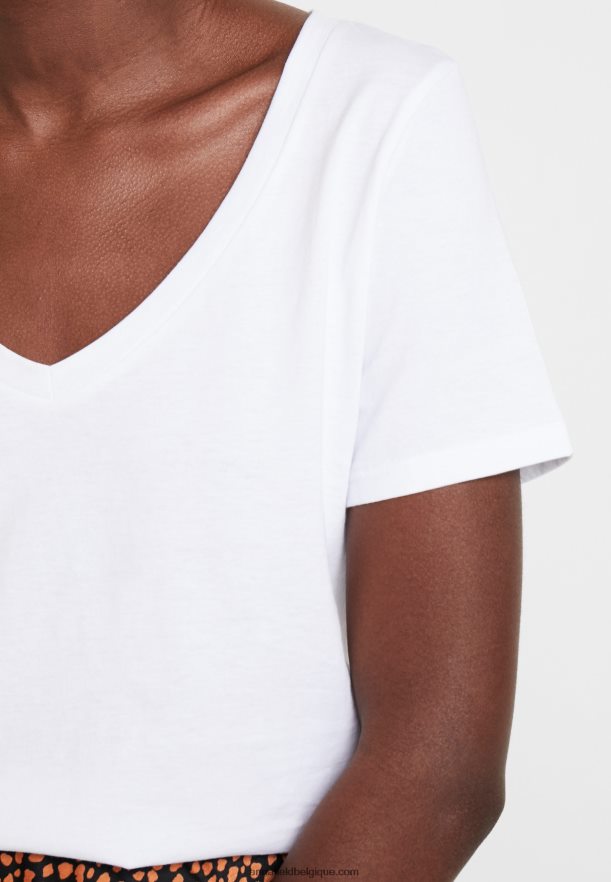 femmes t-shirt basique blanc Anna FieldNHH26B247