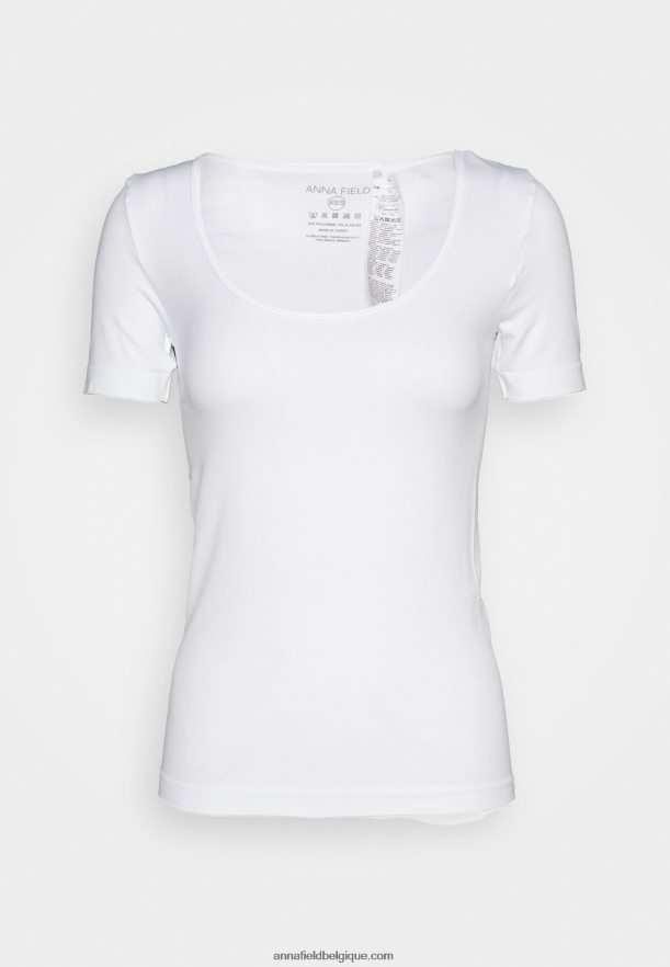 femmes t-shirt basique blanc Anna FieldNHH26B350