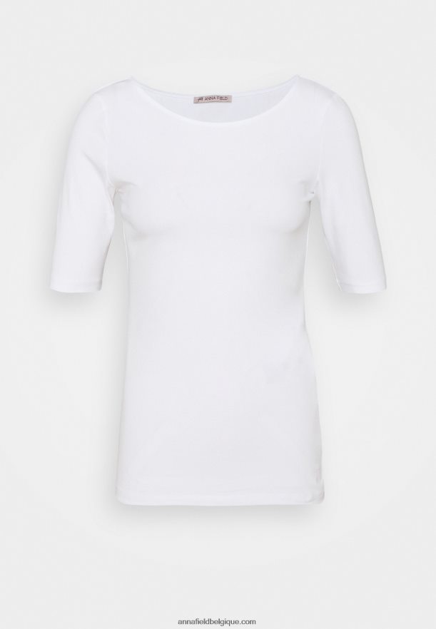 femmes t-shirt basique blanc Anna FieldNHH26B376