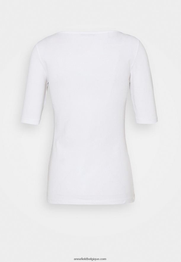 femmes t-shirt basique blanc Anna FieldNHH26B376