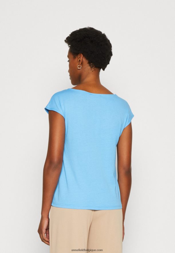 femmes t-shirt basique bleu Anna FieldNHH26B276