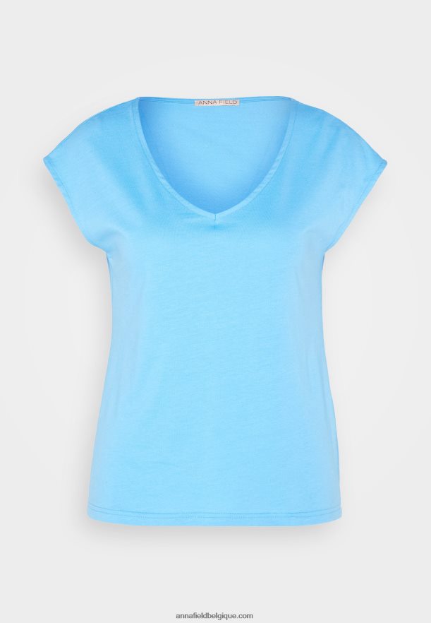 femmes t-shirt basique bleu Anna FieldNHH26B276