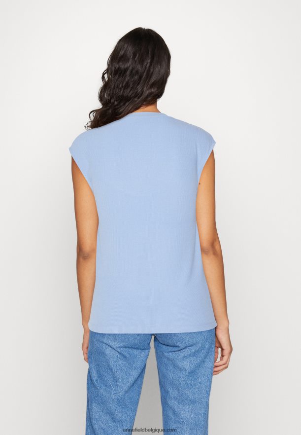 femmes t-shirt basique bleu Anna FieldNHH26B289