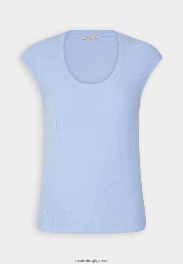 femmes t-shirt basique bleu Anna FieldNHH26B289