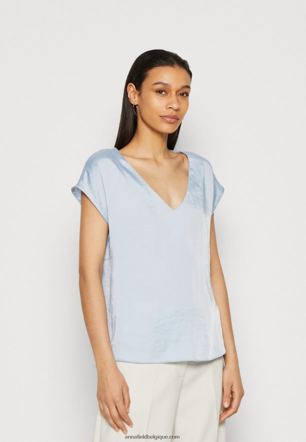 femmes t-shirt basique bleu clair Anna FieldNHH26B282