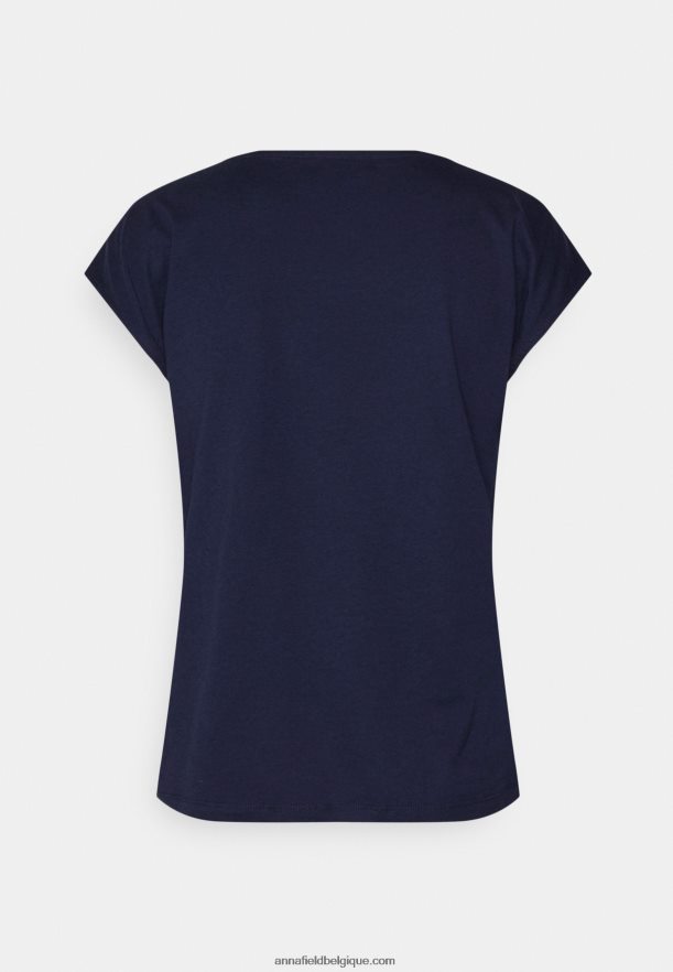 femmes t-shirt basique bleu foncé Anna FieldNHH26B283