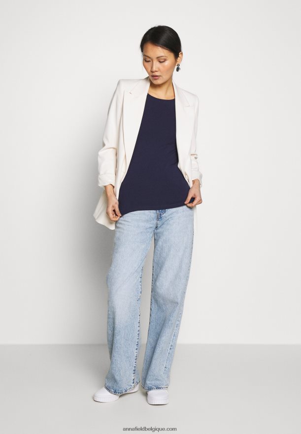 femmes t-shirt basique bleu marine Anna FieldNHH26B242