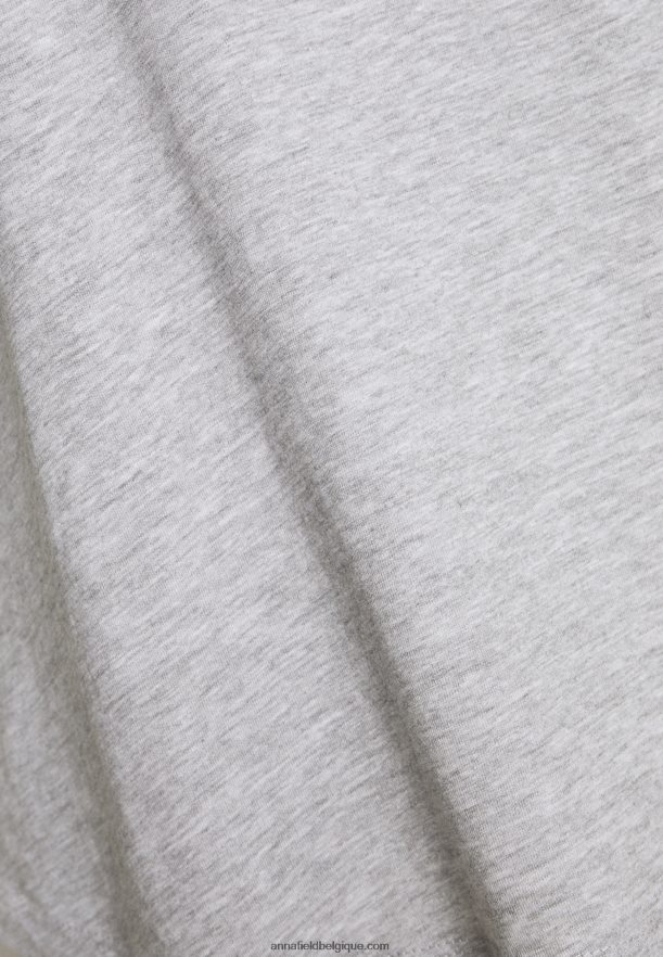 femmes t-shirt basique chiné gris clair/bleu Anna FieldNHH26B334