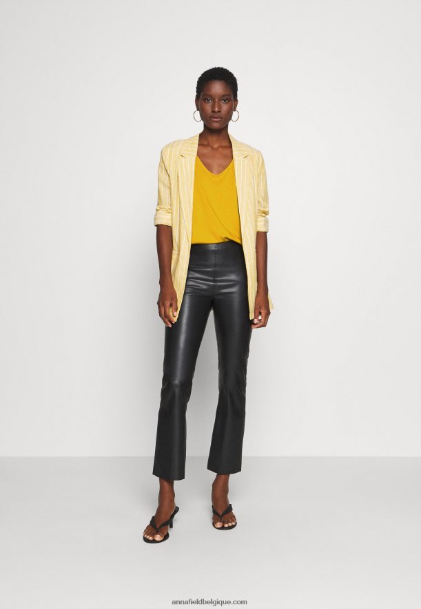 femmes t-shirt basique jaune doré Anna FieldNHH26B279