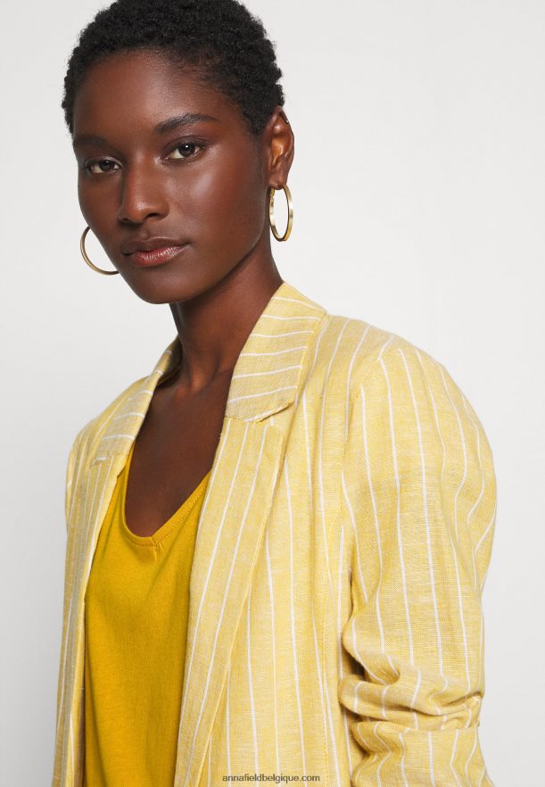 femmes t-shirt basique jaune doré Anna FieldNHH26B279