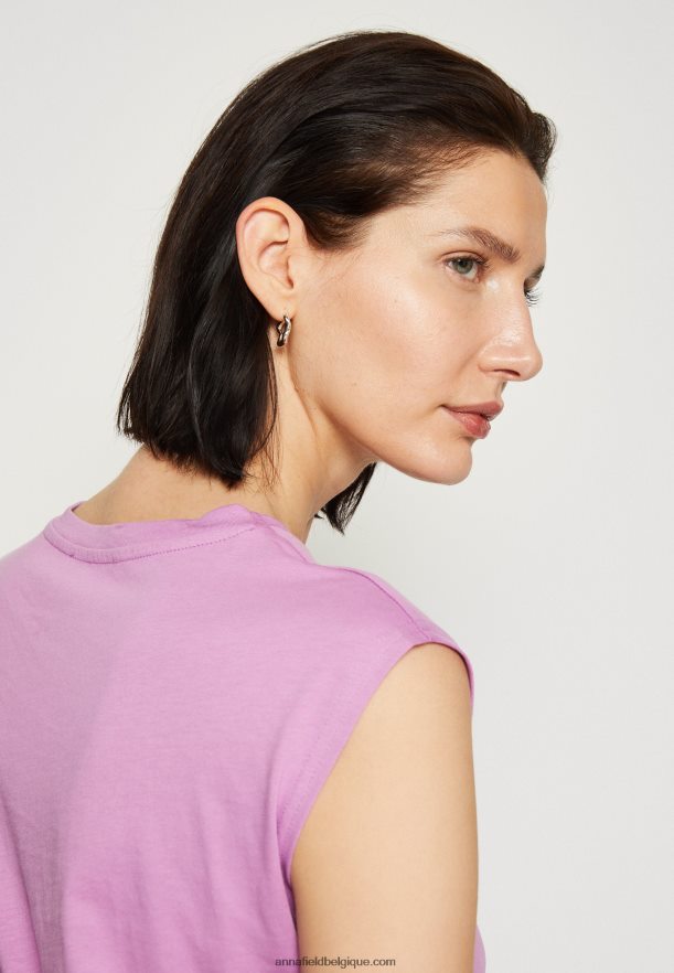 femmes t-shirt basique lilas Anna FieldNHH26B363