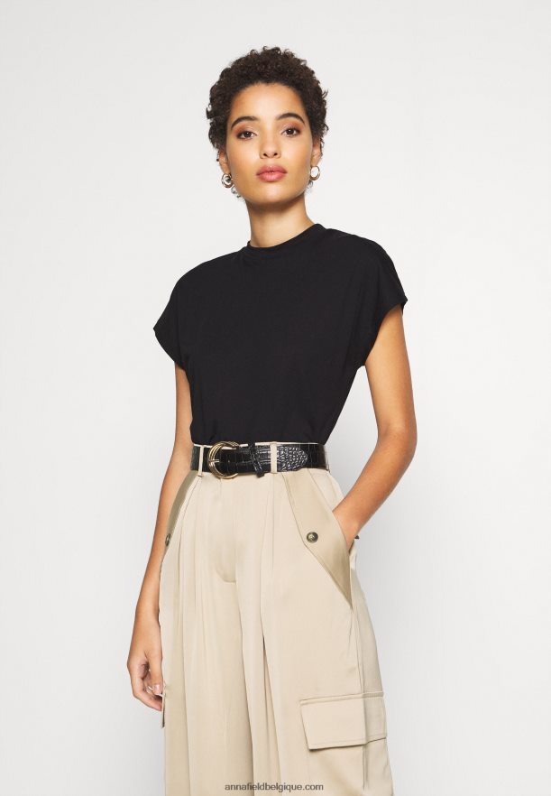 femmes t-shirt basique noir Anna FieldNHH26B244