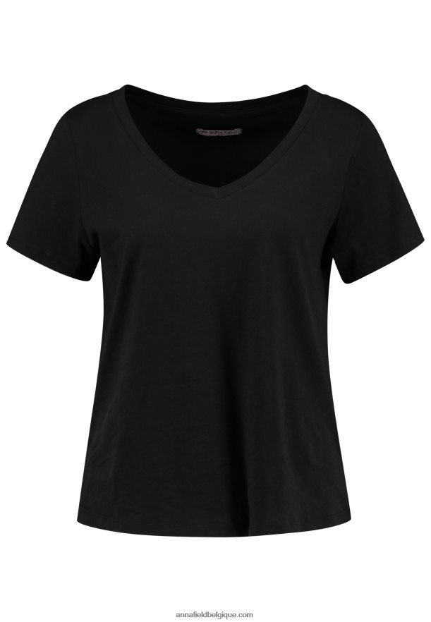 femmes t-shirt basique noir Anna FieldNHH26B287