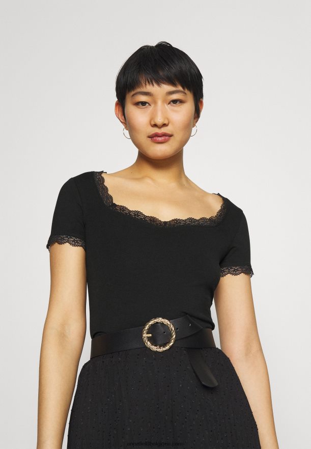 femmes t-shirt basique noir Anna FieldNHH26B288