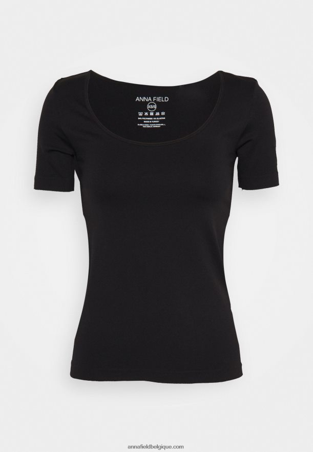 femmes t-shirt basique noir Anna FieldNHH26B374