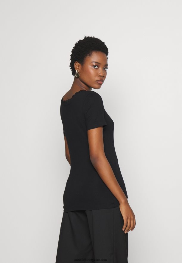 femmes t-shirt basique noir Anna FieldNHH26B377