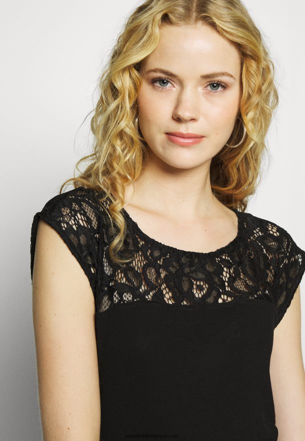 femmes t-shirt basique noir Anna FieldNHH26B379