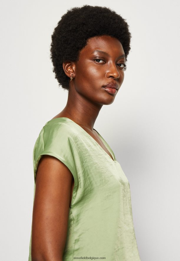 femmes t-shirt basique olive Anna FieldNHH26B315