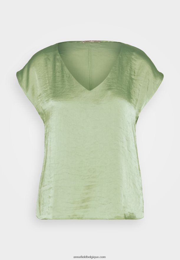 femmes t-shirt basique olive Anna FieldNHH26B315