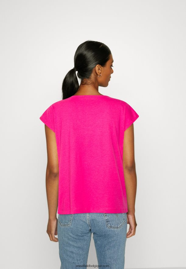 femmes t-shirt basique rose Anna FieldNHH26B378