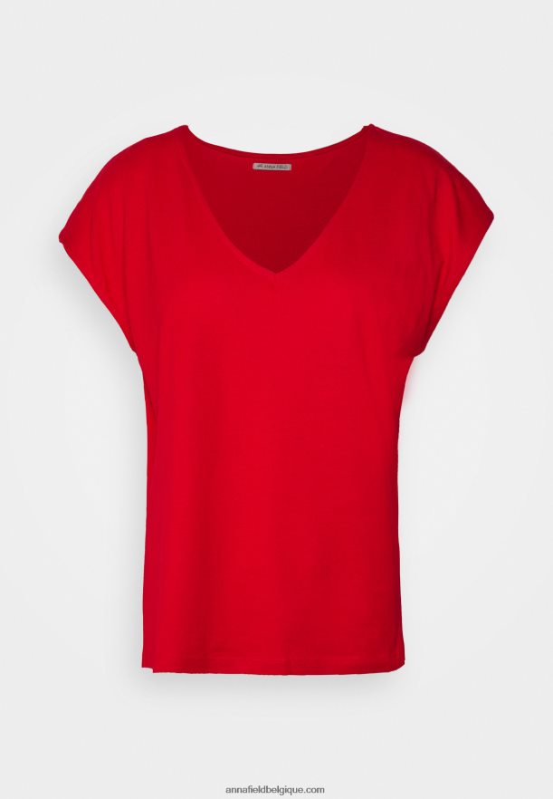 femmes t-shirt basique rouge Anna FieldNHH26B337