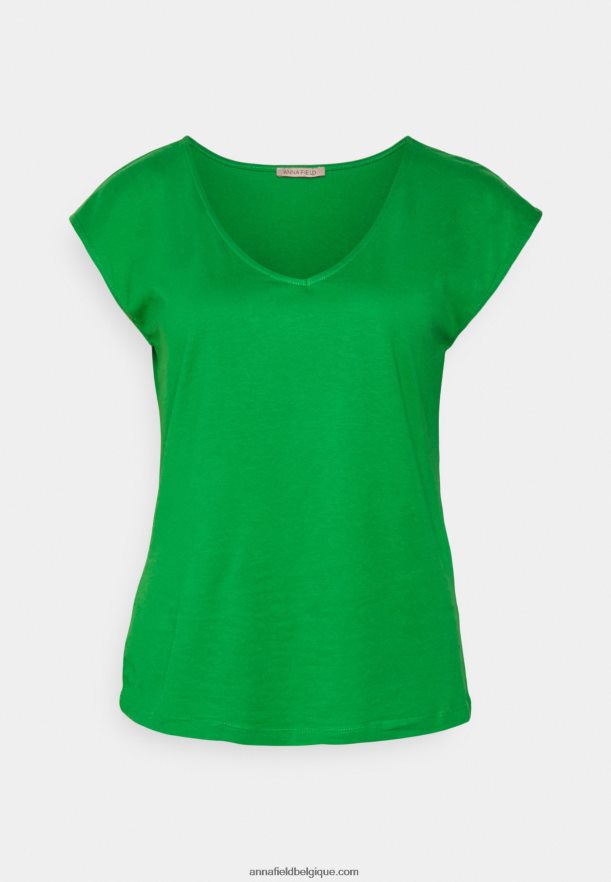 femmes t-shirt basique vert Anna FieldNHH26B296