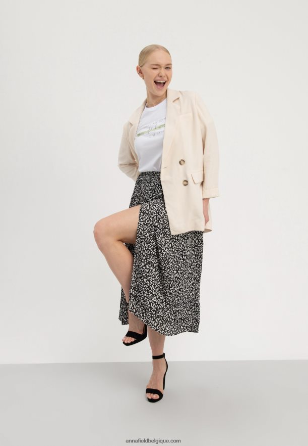 femmes t-shirt imprimé blanc Anna FieldNHH26B239