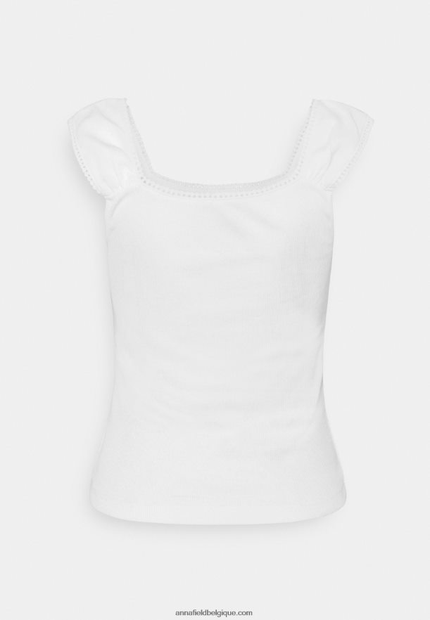 femmes t-shirt imprimé blanc Anna FieldNHH26B258