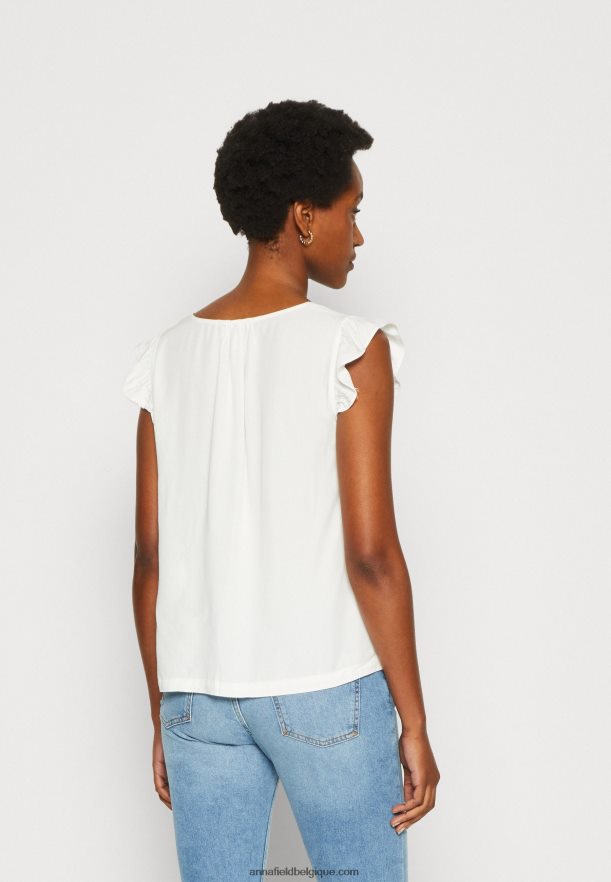 femmes t-shirt imprimé blanc Anna FieldNHH26B265