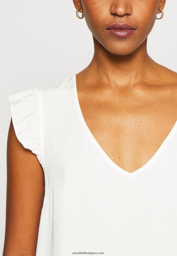 femmes t-shirt imprimé blanc Anna FieldNHH26B265