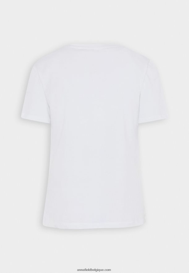 femmes t-shirt imprimé blanc Anna FieldNHH26B364