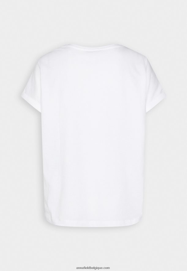 femmes t-shirt imprimé blanc Anna FieldNHH26B367