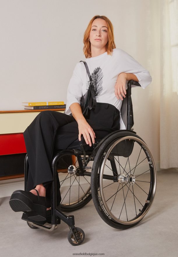 femmes t-shirt imprimé blanc Anna FieldNHH26B371