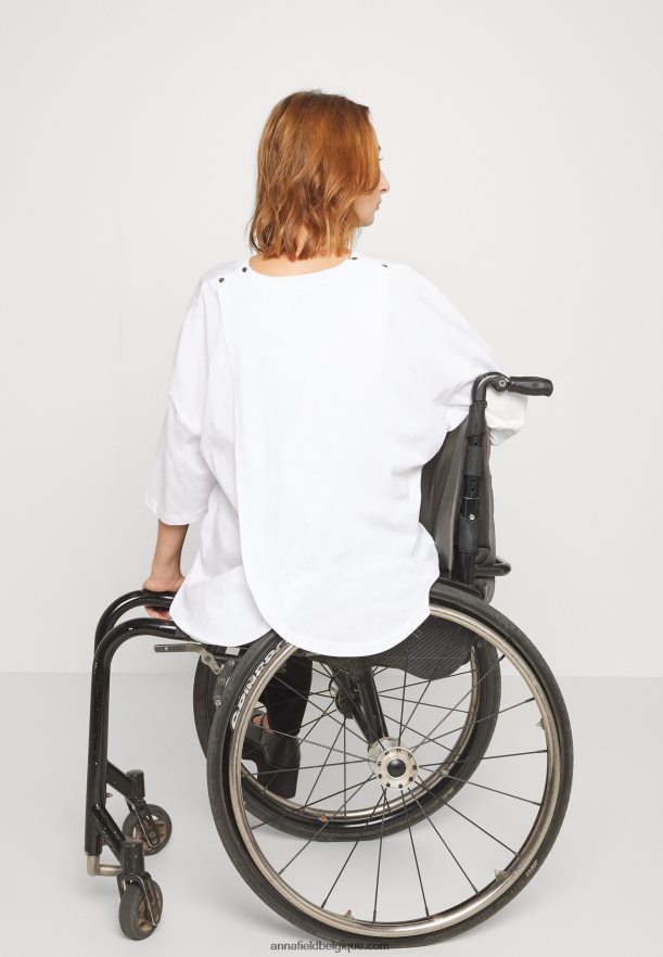 femmes t-shirt imprimé blanc Anna FieldNHH26B371