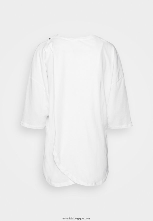 femmes t-shirt imprimé blanc Anna FieldNHH26B371
