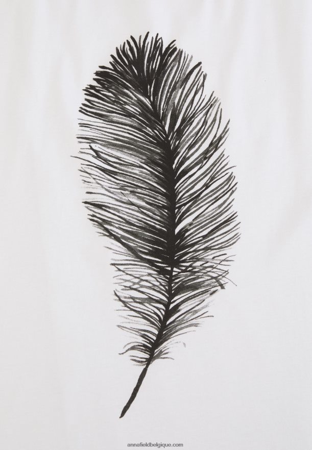 femmes t-shirt imprimé blanc Anna FieldNHH26B371