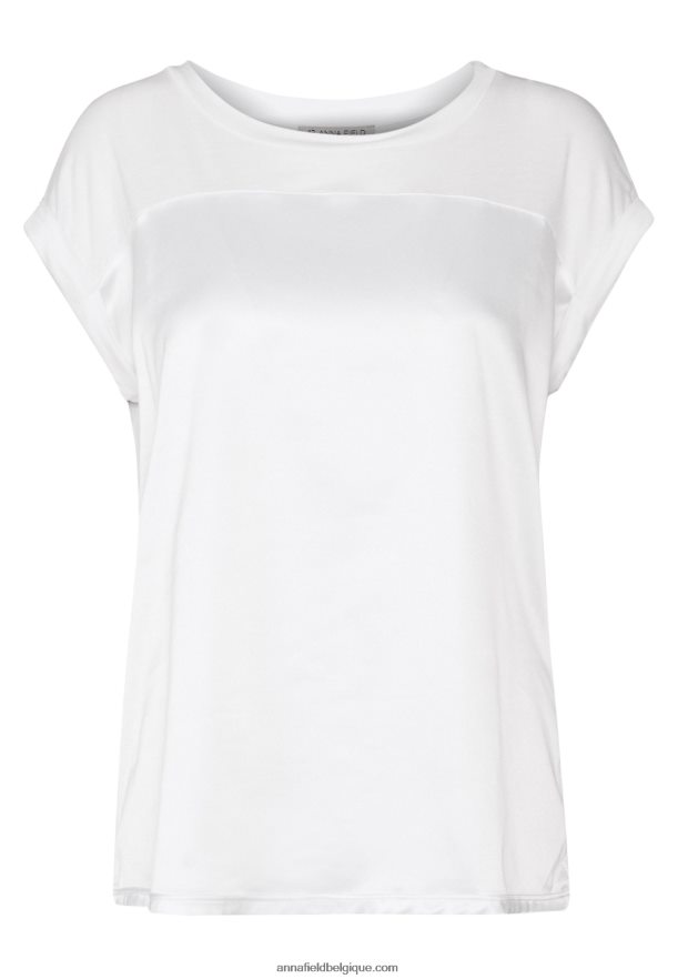 femmes t-shirt imprimé blanc cassé Anna FieldNHH26B260