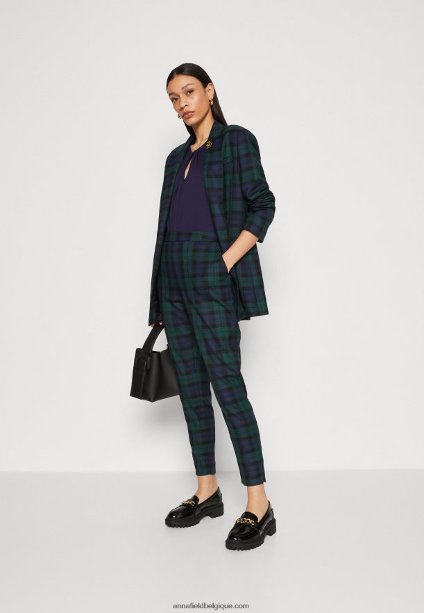 femmes t-shirt imprimé bleu foncé Anna FieldNHH26B355