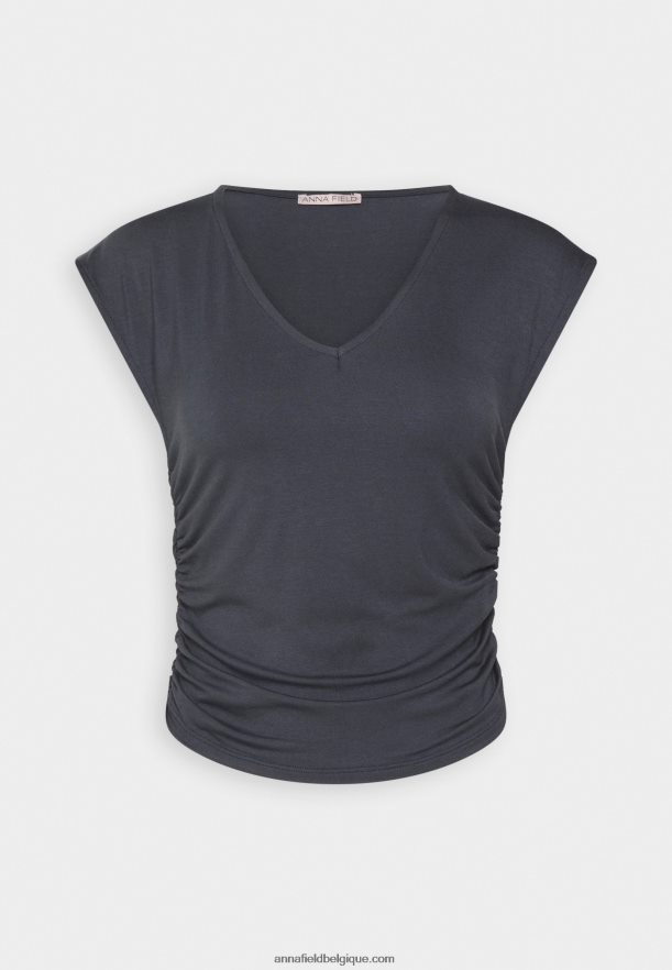 femmes t-shirt imprimé gris Anna FieldNHH26B351