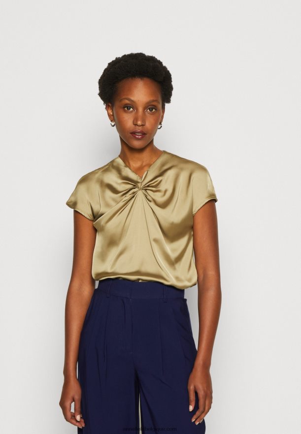 femmes t-shirt imprimé kaki Anna FieldNHH26B285