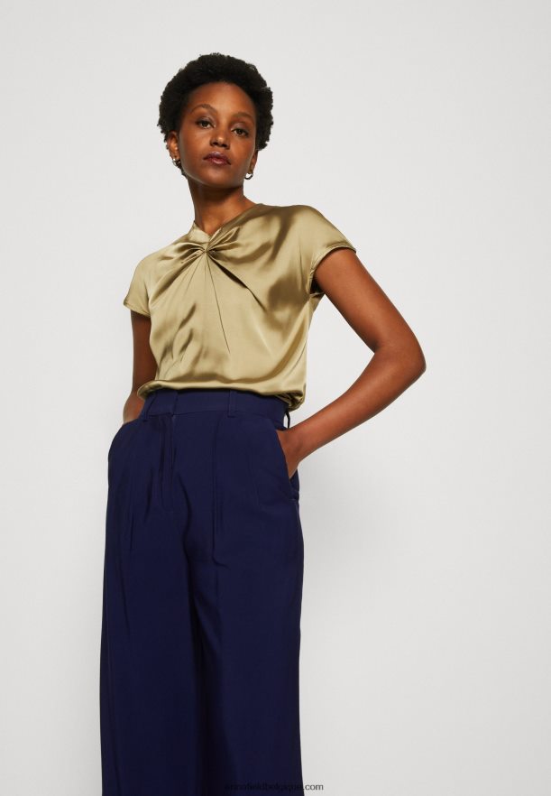 femmes t-shirt imprimé kaki Anna FieldNHH26B285