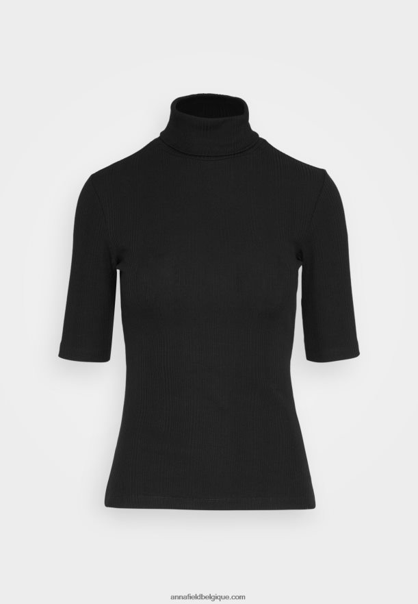 femmes t-shirt imprimé noir Anna FieldNHH26B291