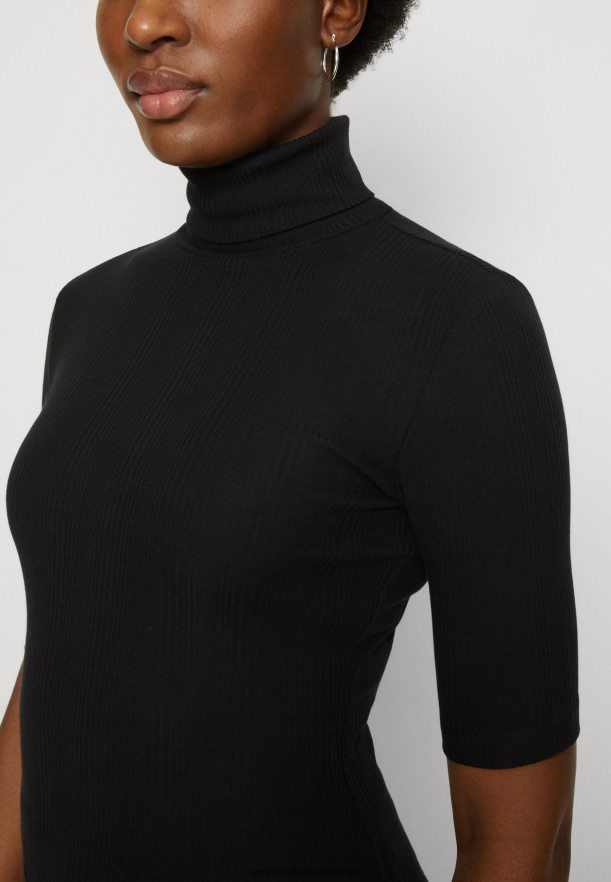 femmes t-shirt imprimé noir Anna FieldNHH26B291